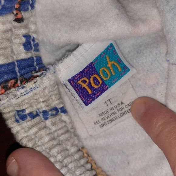 Vintage Winnie The Pooh & Tigger Toddler Pants - Picture 2 of 4